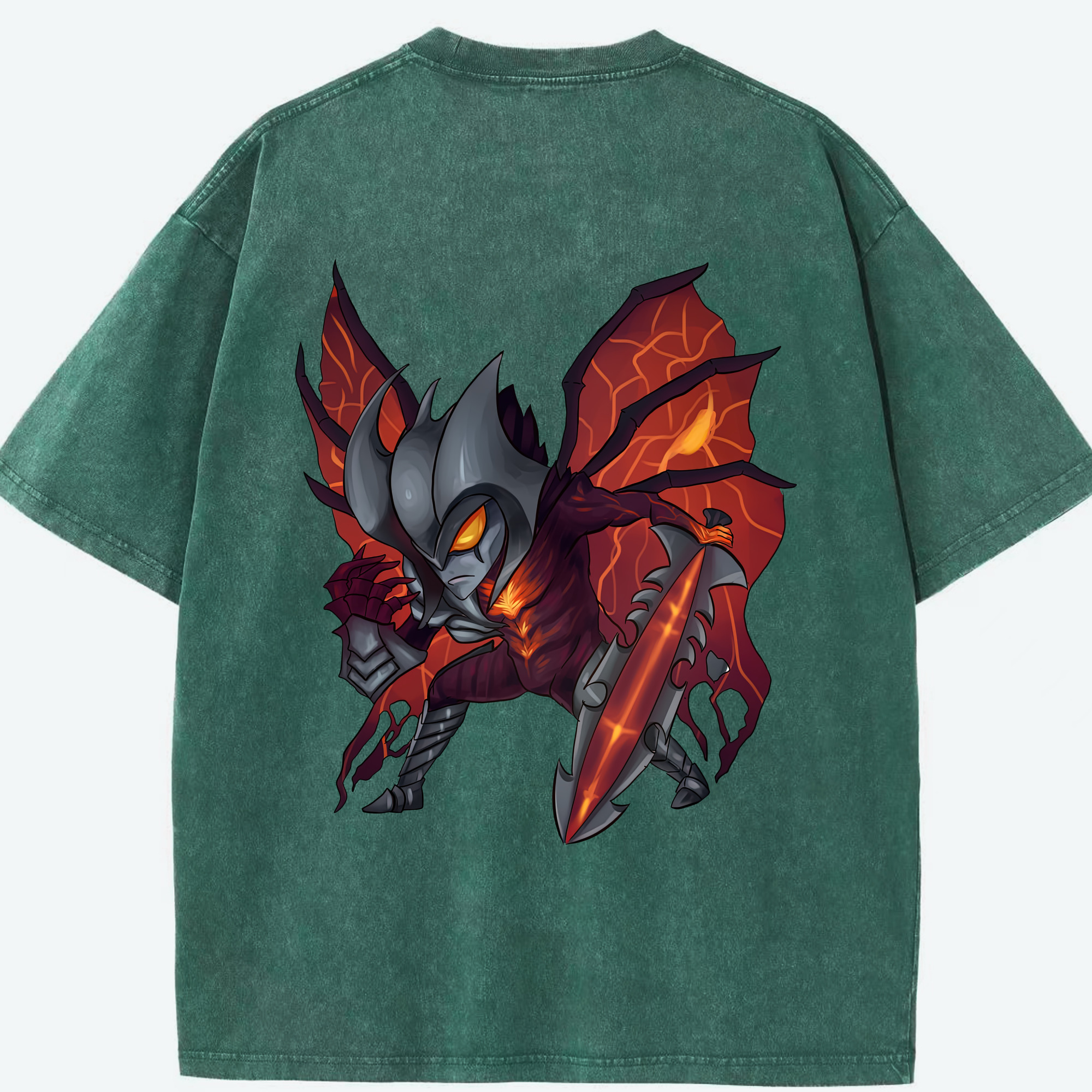 リーグ・オブ・レジェンド League of Legends LOL 綿100% ヴィンテージ風 半袖Tシャツ（背面プリント）